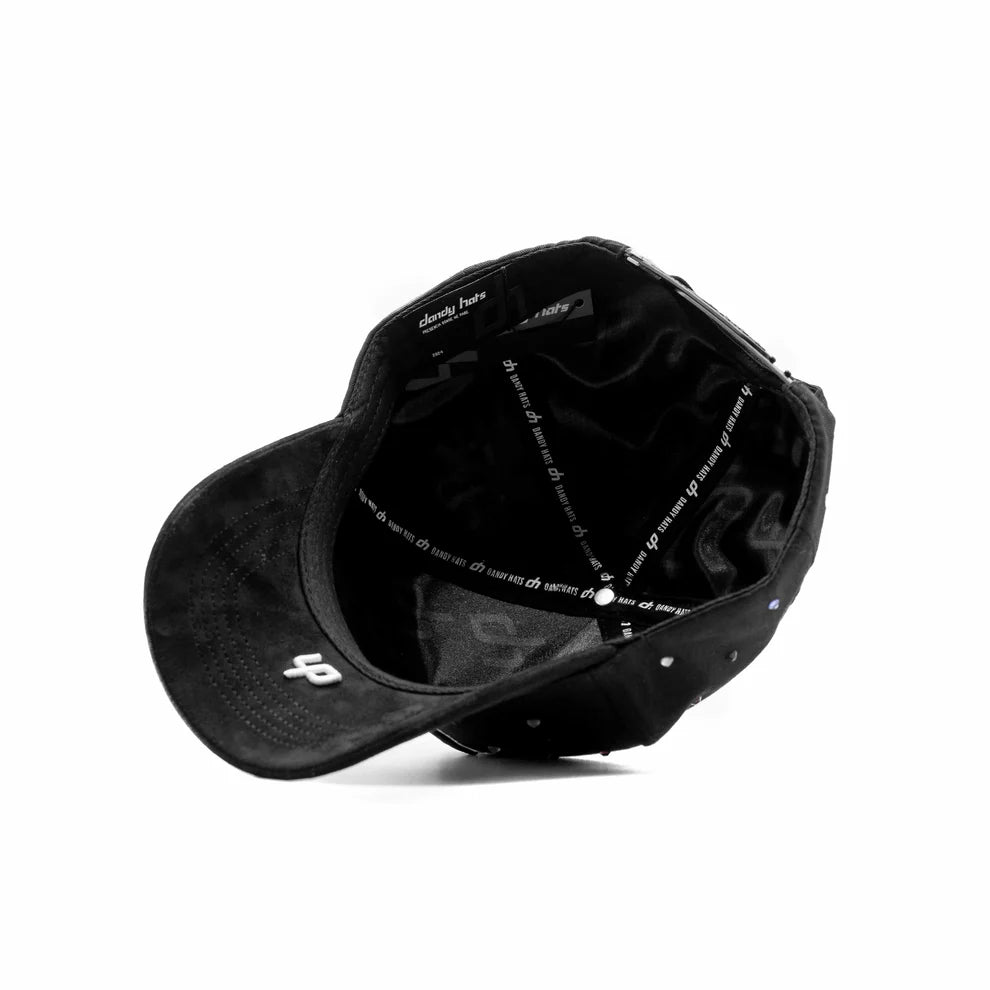 Gorra Dandy Hats "LA" Black Rainbow Crystals